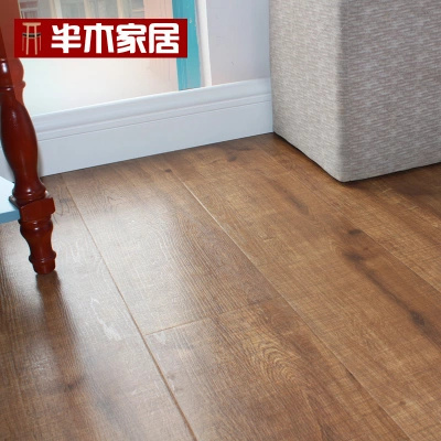 強(qiáng)化復(fù)合地板12mm耐磨封蠟防水拉絲E0級(jí)深淺色仿實(shí)木地板廠家直銷-淘寶網(wǎng)
